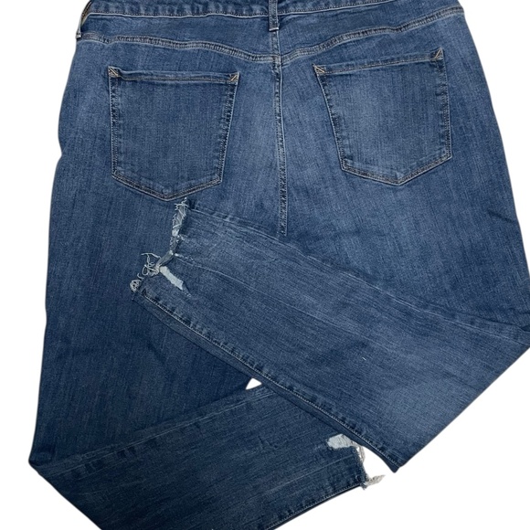 Women's A.N.A. High Rise Skinny Plus Jeans Raw Hem Size 18W - Picture 4 of 9